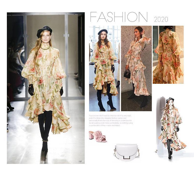Marcela Stunning Flower Printed Party Dresses - Vestir en Moda