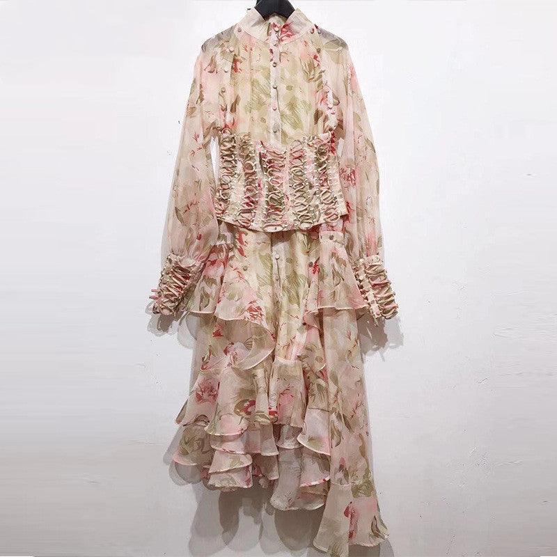 Marcela Stunning Flower Printed Party Dresses - Vestir en Moda