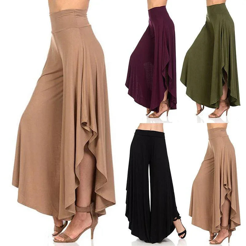 Margo Irregular Big Flared Big Swing Wide Leg Sexy Pants - Vestir en Moda