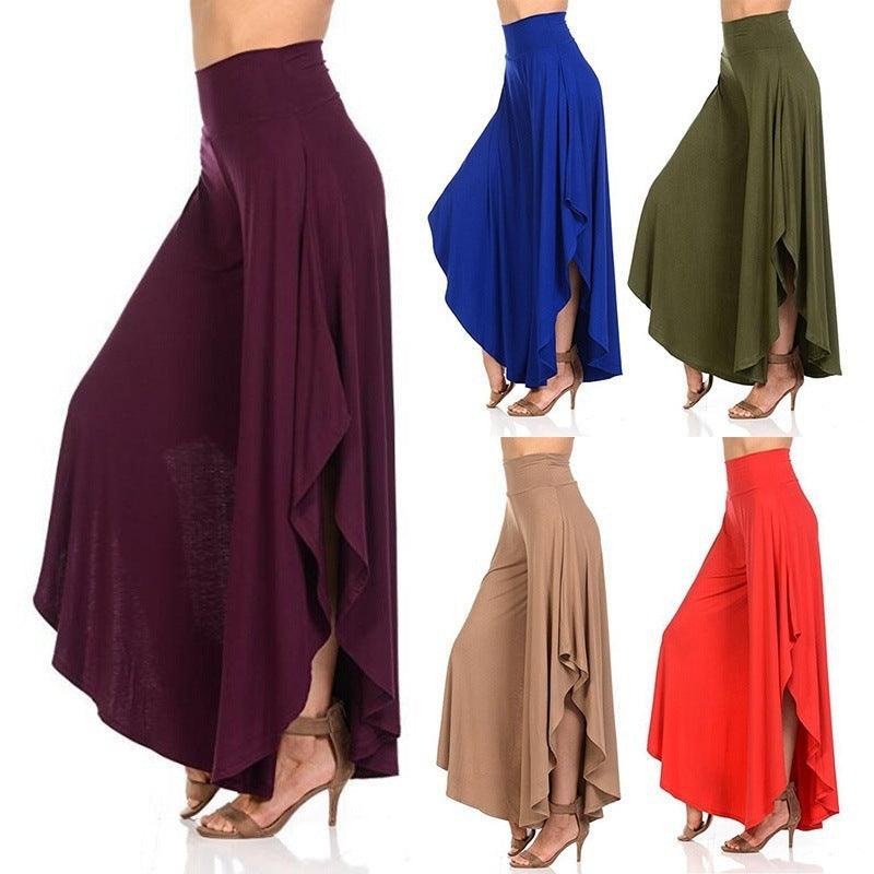 Margo Irregular Big Flared Big Swing Wide Leg Sexy Pants - Vestir en Moda
