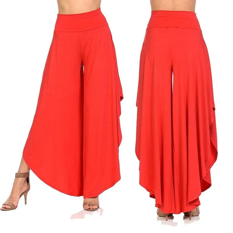 Margo Irregular Big Flared Big Swing Wide Leg Sexy Pants - Vestir en Moda