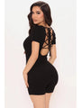 María Fashion Sexy Short Sleeve Rompers - Vestir en Moda