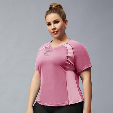 Maria Plus Sleeve Loose Lightweight Breathable Stretch Workout - Vestir en Moda
