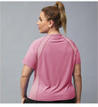 Maria Plus Sleeve Loose Lightweight Breathable Stretch Workout - Vestir en Moda