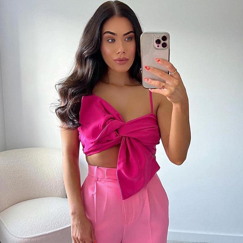 Maria Sexy Spaghetti Strap Backless Tube Top - Vestir en Moda