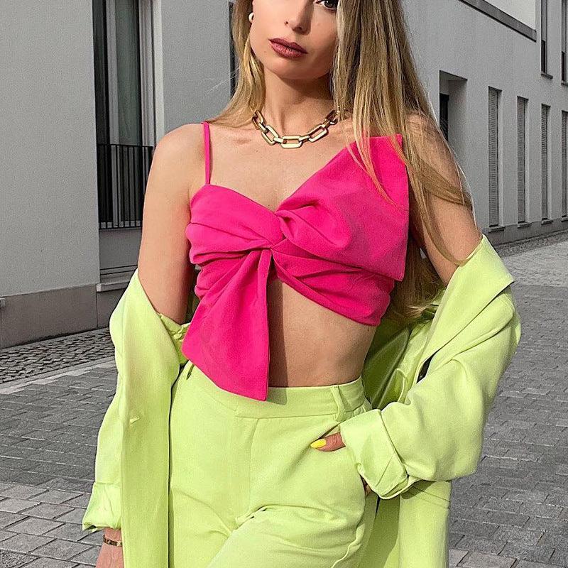 Maria Sexy Spaghetti Strap Backless Tube Top - Vestir en Moda