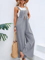 María Women Solid Color Casual Bib Trousers Jumpsuits - Vestir en Moda
