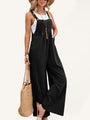 María Women Solid Color Casual Bib Trousers Jumpsuits - Vestir en Moda