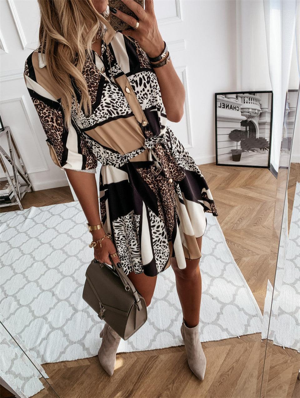 Mariam Women Fashion Ladies Casual Mini Dress - Vestir en Moda