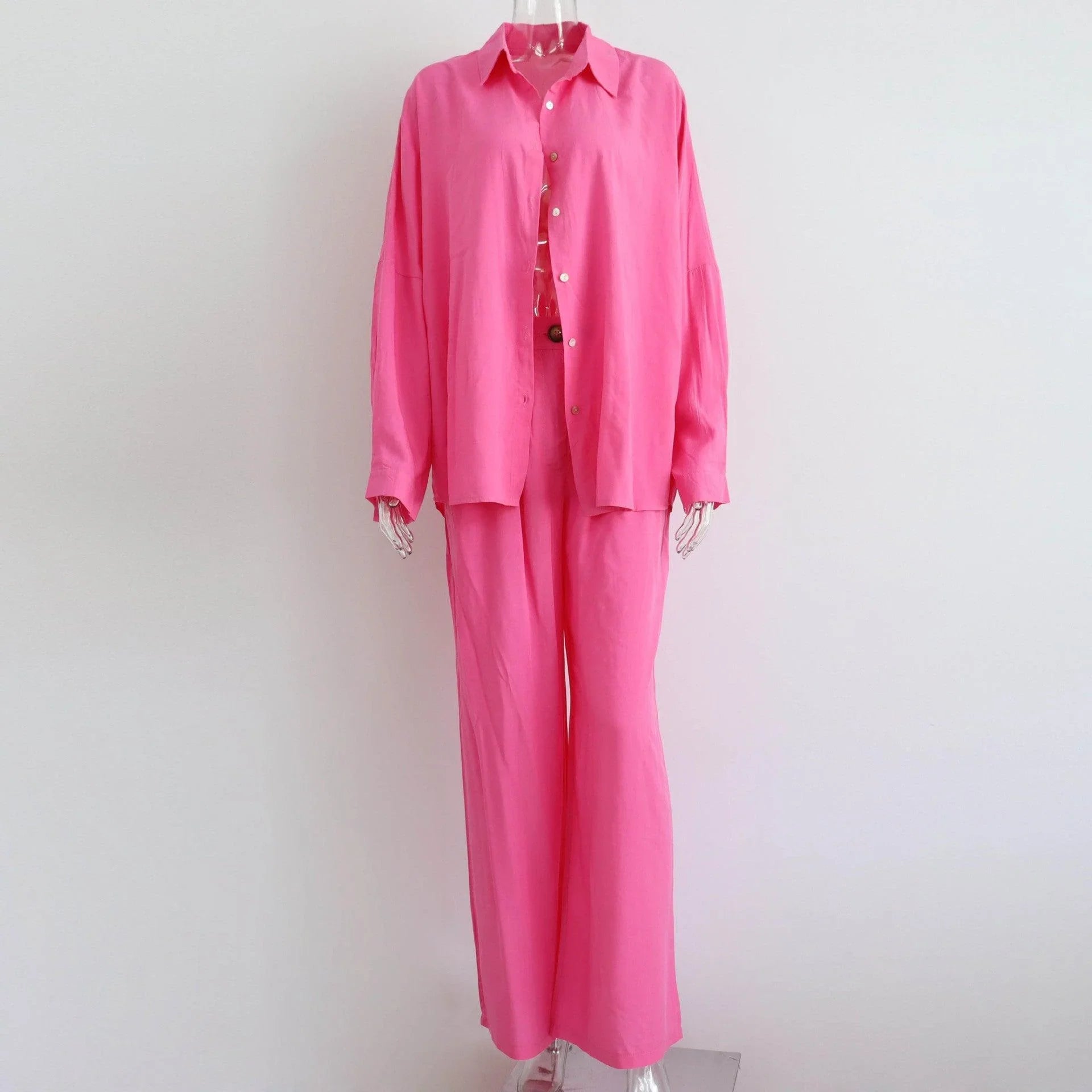 Mariana Vacation Batwing Sleeve Straight Leg Trouser Two Piece Set - Vestir en Moda