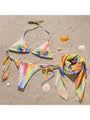 Marina Bandage Gauze Three-Piece Bikini Set - Vestir en Moda