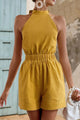Maritza Halter Neck Tie Back Rompers - Vestir en Moda