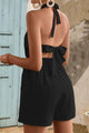Maritza Halter Neck Tie Back Rompers - Vestir en Moda