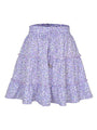Marlee Solid Color Tiered Ruffle Waist Tie Mini Skirt - Vestir en Moda