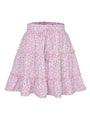Marlee Solid Color Tiered Ruffle Waist Tie Mini Skirt - Vestir en Moda
