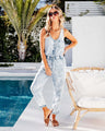 Martina Summer Women Clothing Eaby Loose Sleeveless Denim Jumpsuits - Vestir en Moda