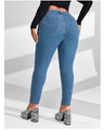 Melanie Plus Size Full Length High Waist Stretchy Pencil Curve Jeans - Vestir en Moda