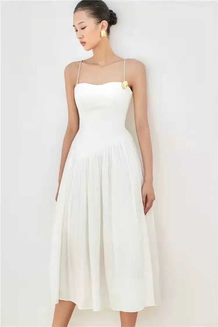 Melimen Spring Summer Shivering Sleeve Simple Puffy Dresses - Vestir en Moda