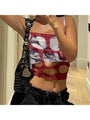 Melody Sexy Tie Dyed Hollowed Out Backless Tops - Vestir en Moda