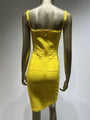 Meredith Sexy Fashion Neon Green Yellow Bandage Elegant Bodycon Dress - Vestir en Moda