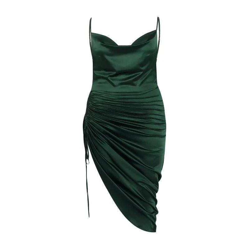 merlina Clothes Girls Sexy Satin Backless dresses - Vestir en Moda