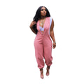 Merlina Patchwork Color Contrast Pocket Jumpsuits Women Street - Vestir en Moda