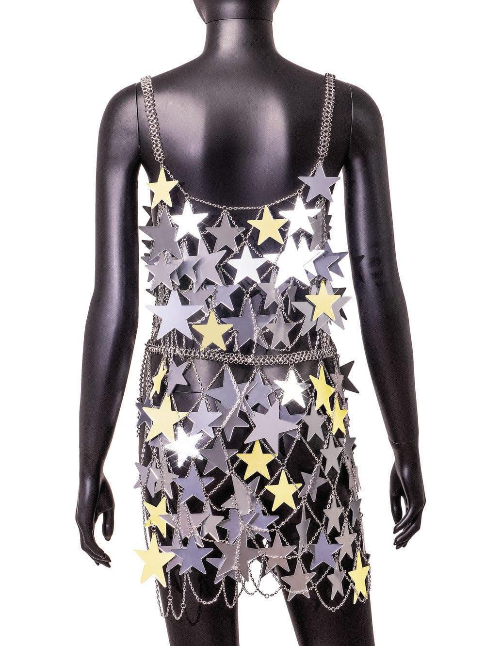 Mia Cutout Shiny Five Pointed Star Embellished two pieces Set - Vestir en Moda