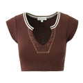 Mia Tight Fitting High Elastic Thread Small Top - Vestir en Moda