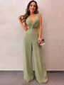 Micaela Latest Style V Neck Sleeveless Jumpsuits - Vestir en Moda