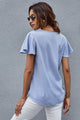 Mila Summer V neck Short Sleeve Pullover Blouse - Vestir en Moda