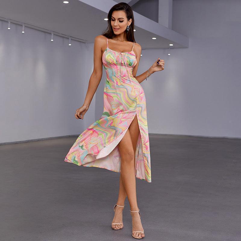 Miranda Printed Waist Controlled Maxi Dresses - Vestir en Moda