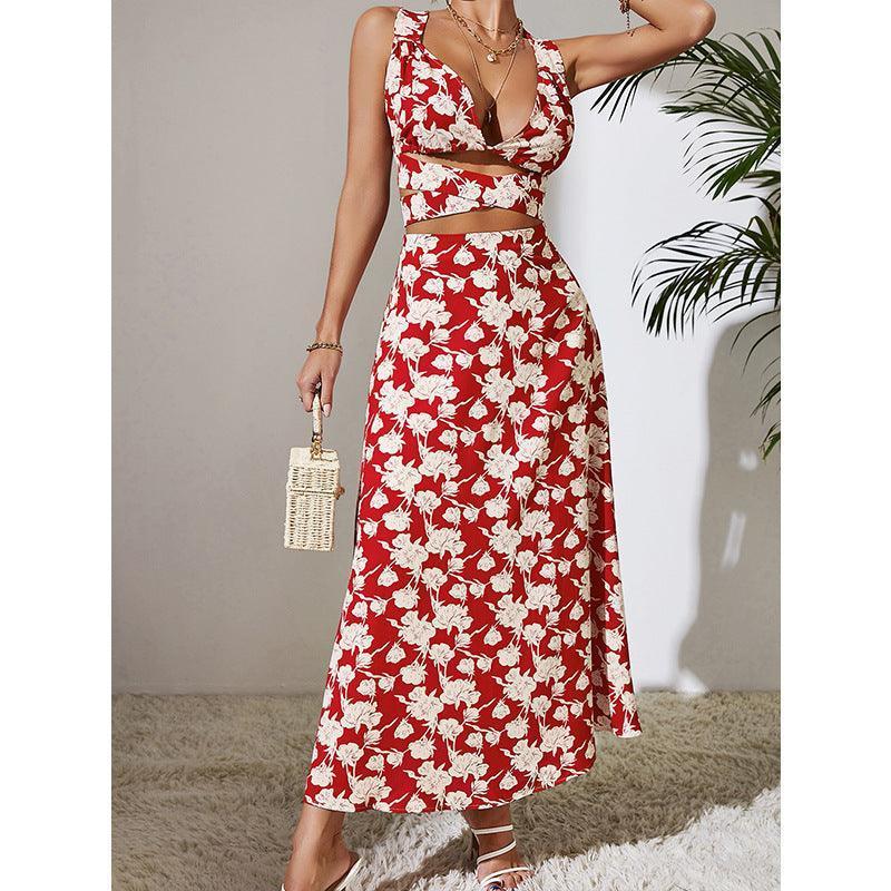 Miriam Cool High Waist Backless Classic Red Dress - Vestir en Moda