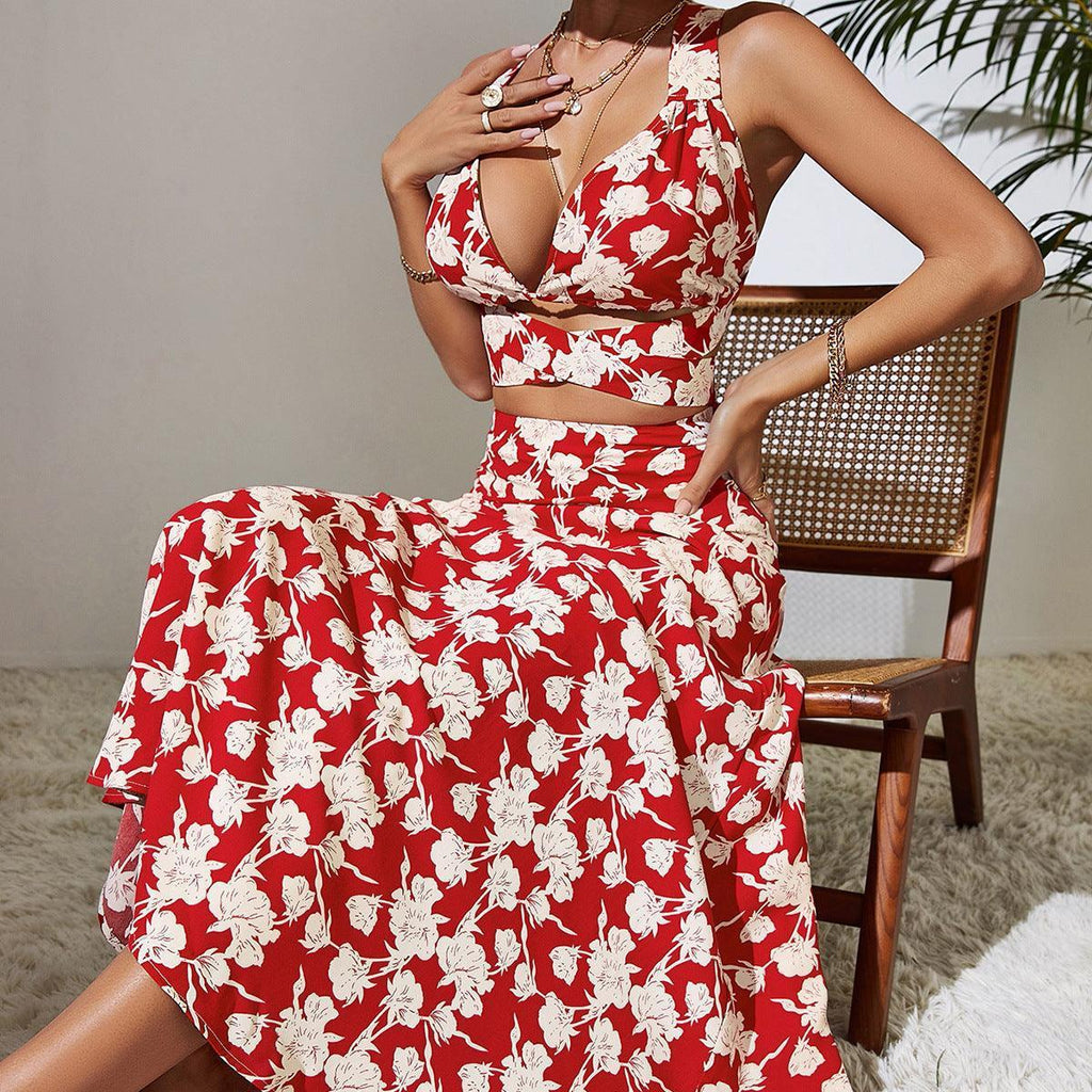 Miriam Cool High Waist Backless Classic Red Dress - Vestir en Moda