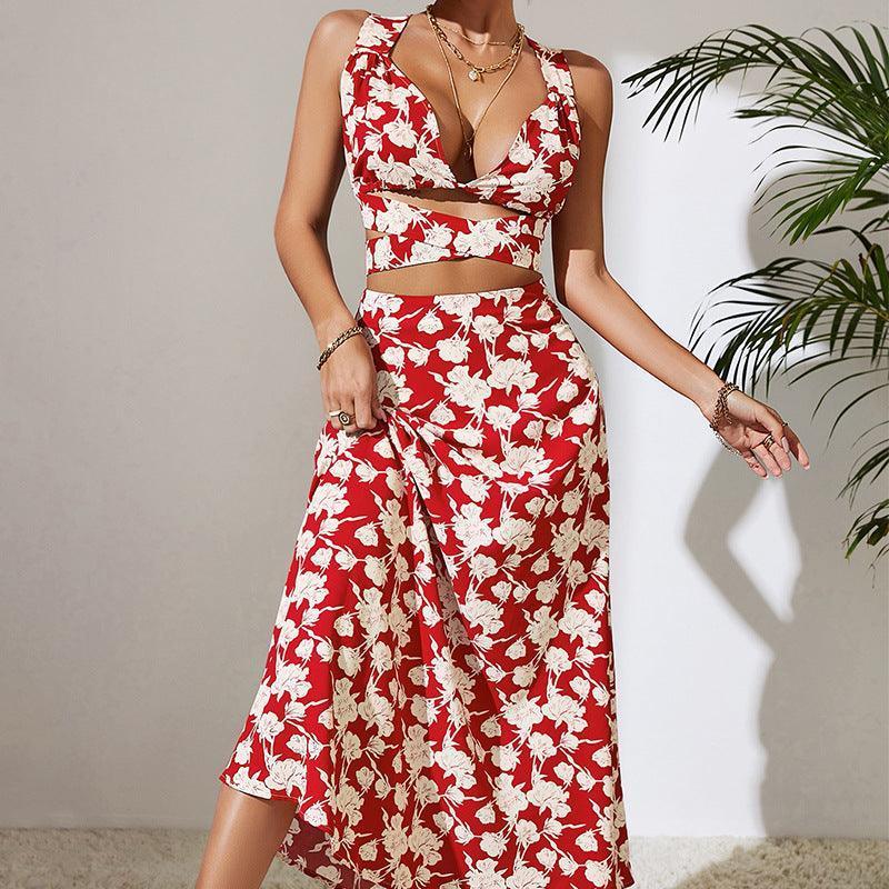 Miriam Cool High Waist Backless Classic Red Dress - Vestir en Moda