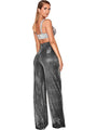 Nadia Hot Wide Leg High Waist Straight Ladies Casual Pants - Vestir en Moda