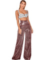 Nadia Hot Wide Leg High Waist Straight Ladies Casual Pants - Vestir en Moda