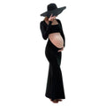 Nahia Maternity Sexy Cut Out Front Maxi Dresses - Vestir en Moda