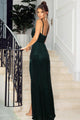 Naia Sleeveless Split Sequined Slim Evening Dresses - Vestir en Moda