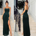 Naia Sleeveless Split Sequined Slim Evening Dresses - Vestir en Moda