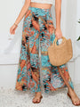 Nalu Printed Split Wide Leg Long Pants - Vestir en Moda
