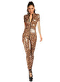 Nana Women Sexy Leopard Jumpsuits Long Sleeve - Vestir en Moda
