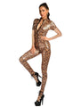 Nana Women Sexy Leopard Jumpsuits Long Sleeve - Vestir en Moda