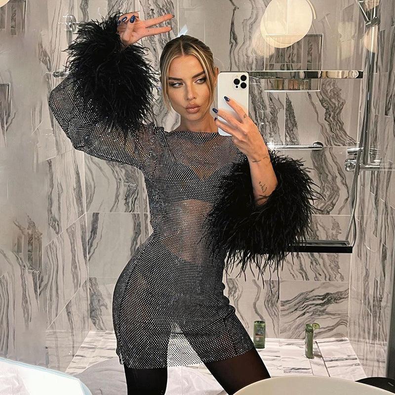 Natalie Thin Glittering Autumn Trendy Sexy Women Dresses - Vestir en Moda