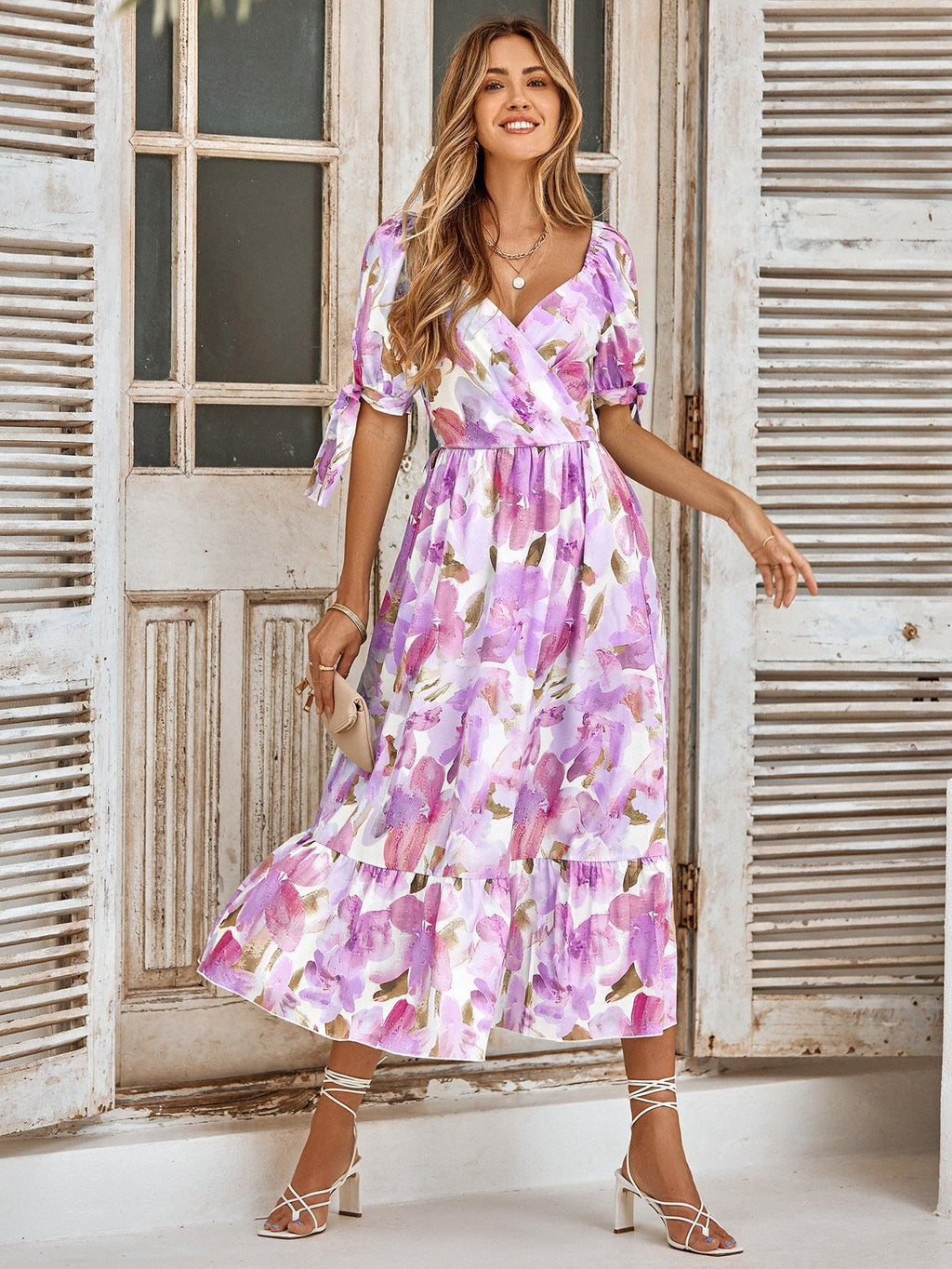 Nataly Casual Printed Waist Controlled Dresses - Vestir en Moda