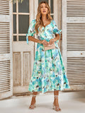 Nataly Casual Printed Waist Controlled Dresses - Vestir en Moda