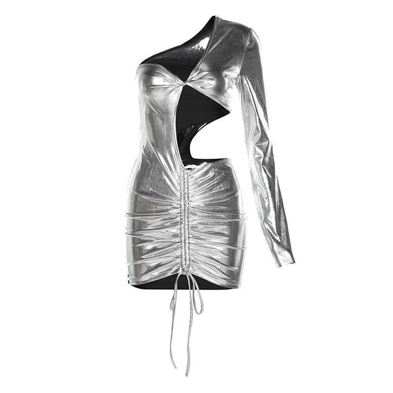 Nelia Sexy Spicy Pleating Bright Color Dresses - Vestir en Moda