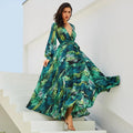 Nereida Printed Dress Lantern Sleeve Dresses - Vestir en Moda