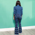 Nevaeh Plus Size Denim Washing Water Ripped Tassel - Vestir en Moda