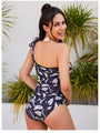 Nevaeh Sexy One-Shoulder Printing One-Piece Swimwear - Vestir en Moda