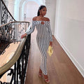 Noemi Sleeve Corrugated Printed Dresses - Vestir en Moda